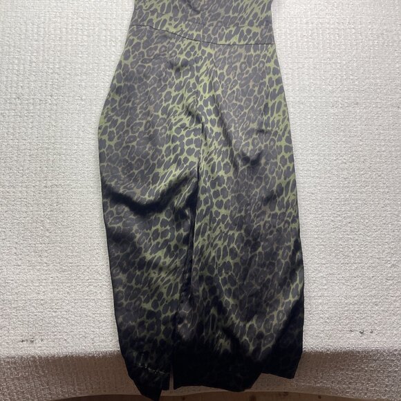 TP Traffic People Women's Wide Leg Green Leopard AOP Pantsuit / Jumpsuit Sz S - Picture 11 of 11